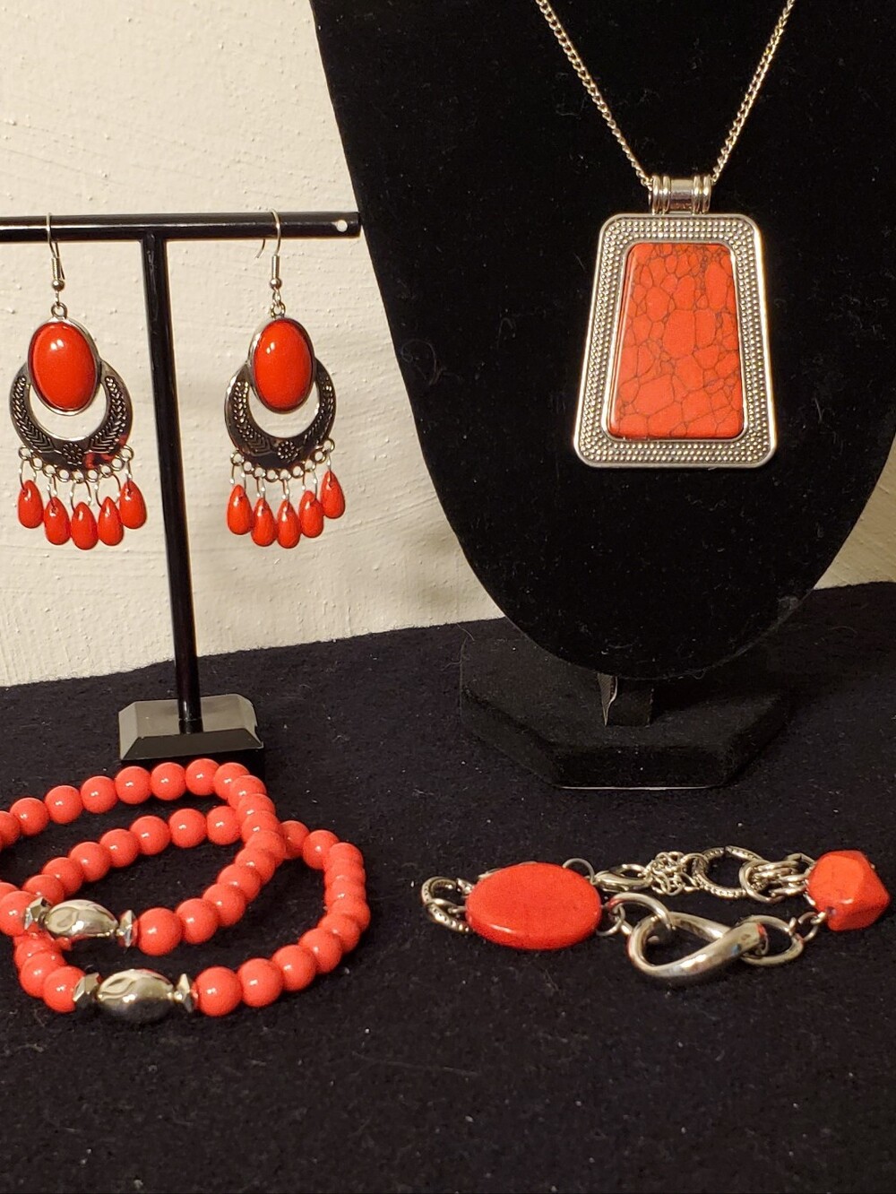 NEW 5PC BOHO POPPY RED COMPLETE BUNDLE